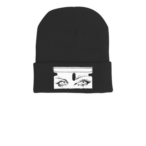 Blade beenz, a Black Printed Cuffed Beanie