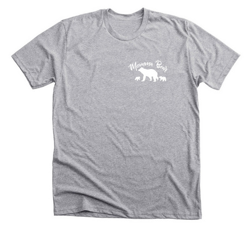 Momma Bear, a Athletic Heather Premium Unisex Tee