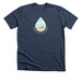 Every drop, every root., a Heather Navy Premium Unisex Tee