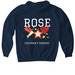 The Rose Hoodie&nbsp;, a Navy Gildan Softstyle Pullover Hoodie (back-view)