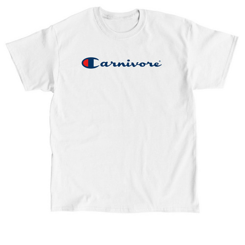Carnivore Champion, a White Classic Unisex Tee