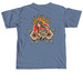 Fight like a girl&nbsp;, a Blue Jean Comfort Colors Unisex Tee (back-view)