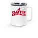 Travel Mug, a White Stainless Steel Travel Mug