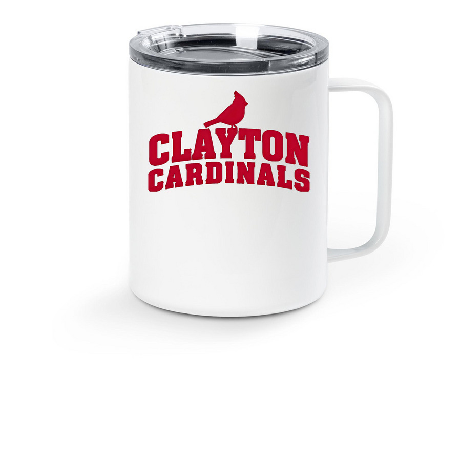 Travel Mug, a White Stainless Steel Travel Mug