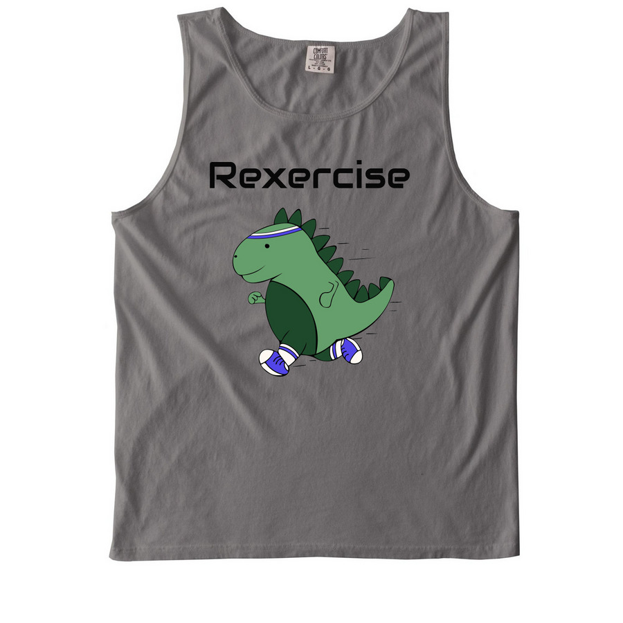 Rexercise Cardio 2026, a Grey Comfort Colors Tank Top