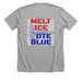 MELT ICE VOTE BLUE Tops & Hoodie, a Athletic Heather Premium Unisex Tee (back-view)
