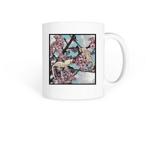 Cherry Blossom crestie mug, a White Coffee Mug