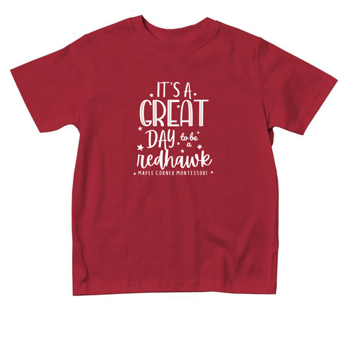 It's A Great Day to be a Redhawk Toddler, a Red Toddler Tee