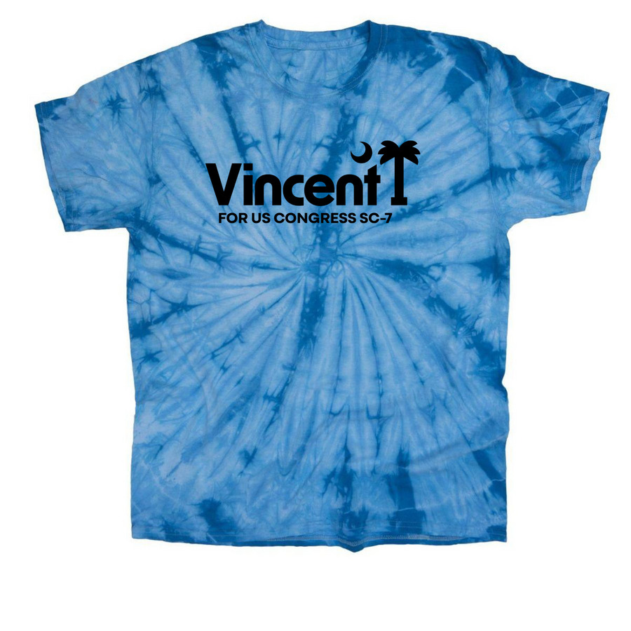 Tie Dye 2, a Baby Blue Classic Tie Dye Tee