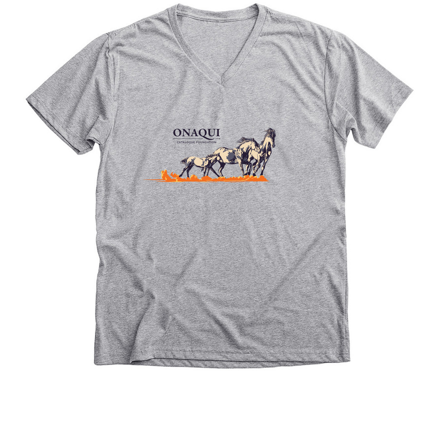 Onaqui Band Graphic, a Athletic Heather Premium V-Neck Tee