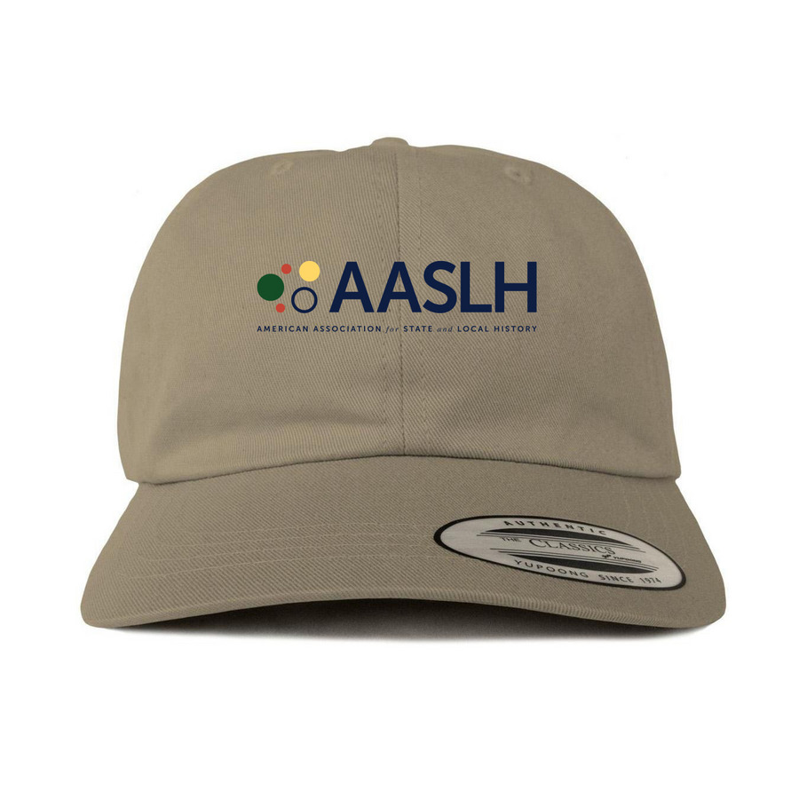 AASLH Logo Hat, a Khaki Printed Classic Baseball Cap