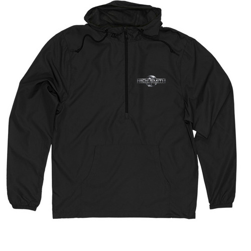 Windbreaker, a Black Quarter-Zip Windbreaker
