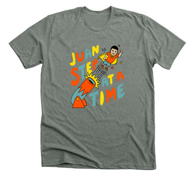 Juan Step at a Time 2026, a Deep Heather Premium Unisex Tee