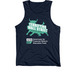 Terrifying Wall Street Logo Tank, Dark, a Navy Premium Cotton Tank