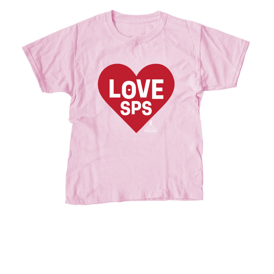 Love SPS Apparel, a Light Pink Youth Unisex Tee