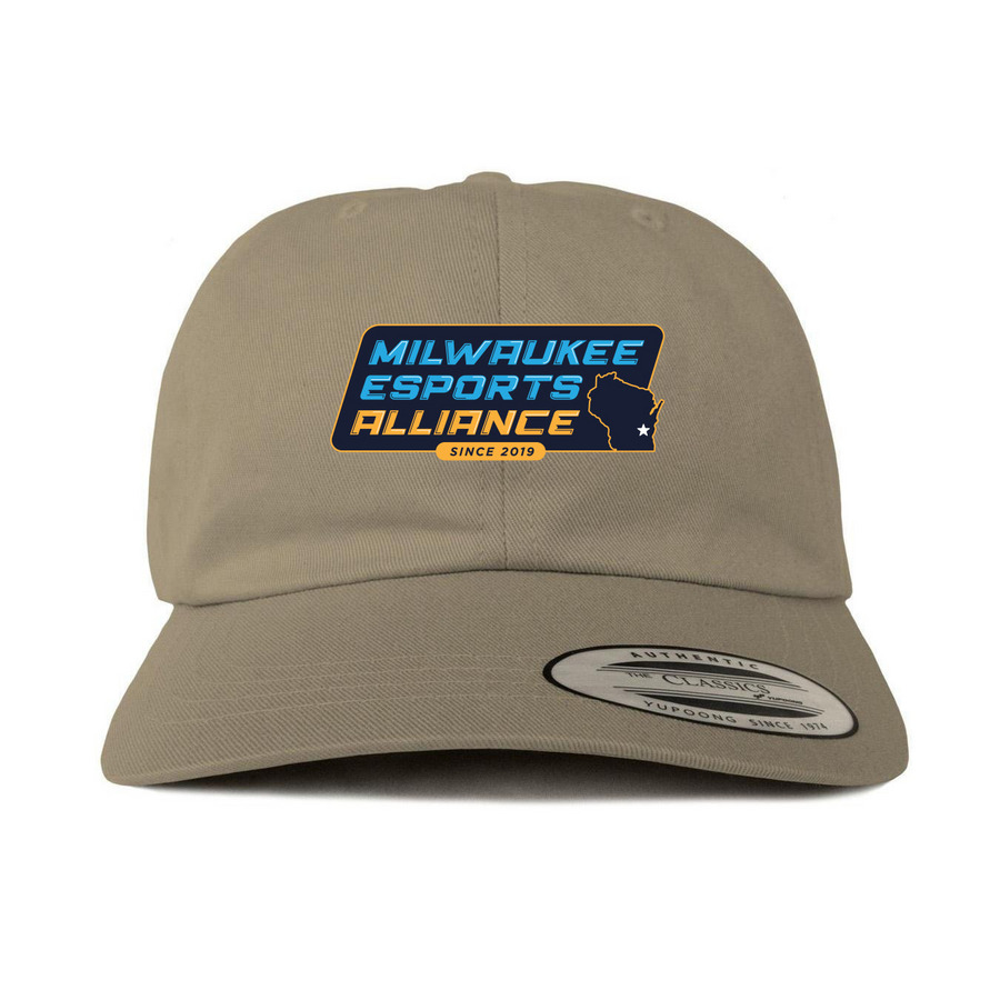 Hats, a Khaki Printed Classic Baseball Cap