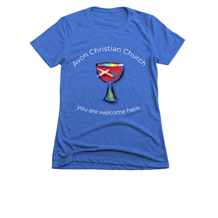 ACC Chalice You are Welcome- Adult and Youth, a Royal Women's Slim Fit Tee