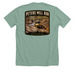 Peters Mill Run Jeep, a Heather Dusty Blue Premium Unisex Tee (back-view)