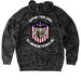 Support Hoodie, a Black Camo Heavyweight Camo Pullover Hoodie (back-view)