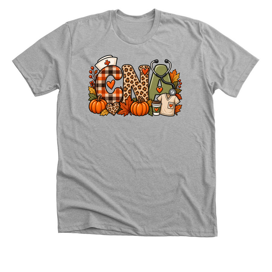 CNA, a Athletic Heather Premium Unisex Tee
