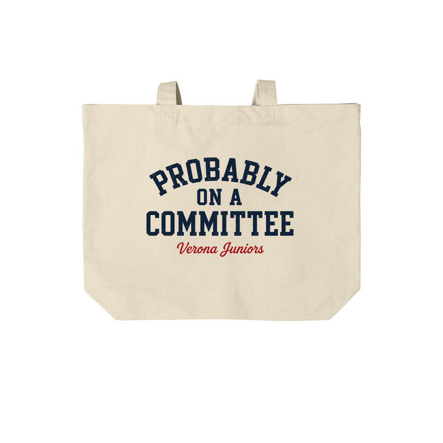 The Clubhouse Collection, a Natural Cotton Canvas Tote Bag