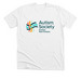 Basic Full-Color Logo Shirt, a Solid White Blend Premium Unisex Tee