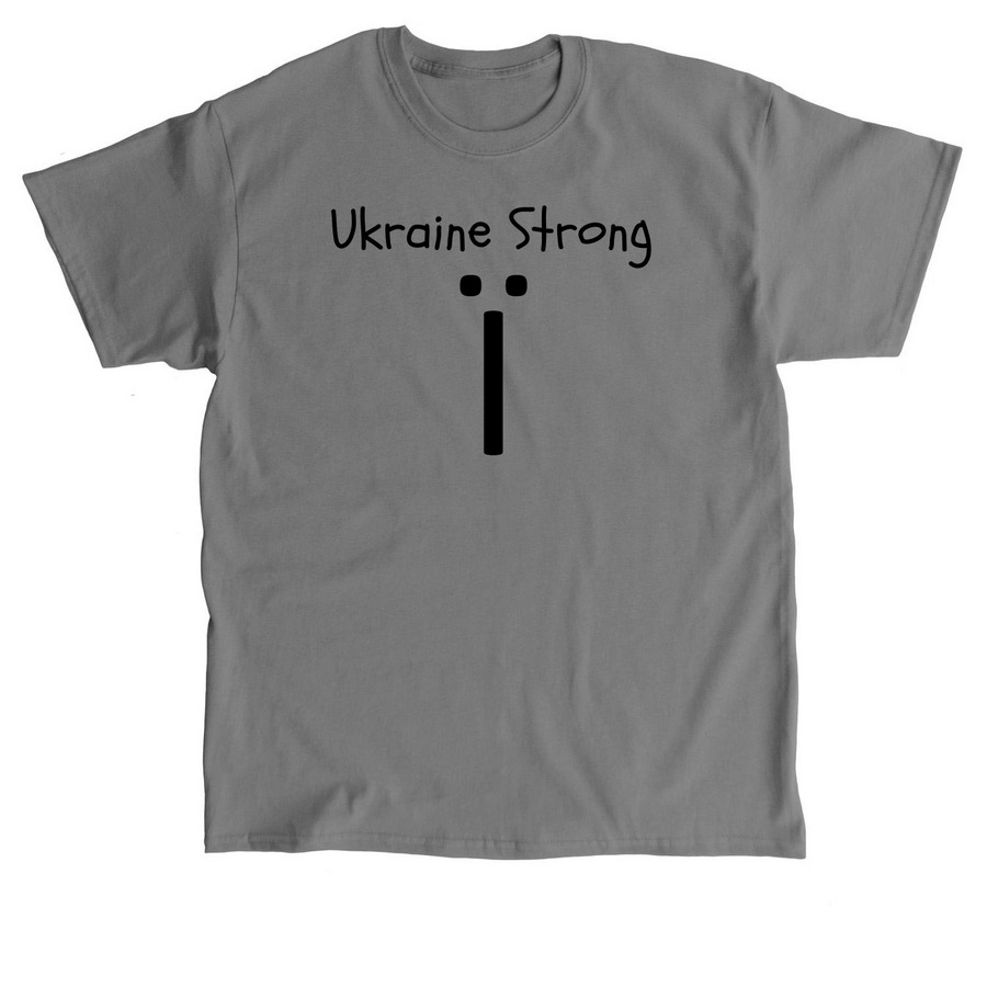 Ukraine Strong Resistance Letter, a Charcoal Classic Unisex Tee