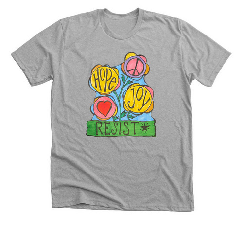 HopeJoy????_color, a Athletic Heather Premium Unisex Tee