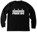 Free DC / Unisex Long Sleeves, a Black Heather Premium Long Sleeve Tee