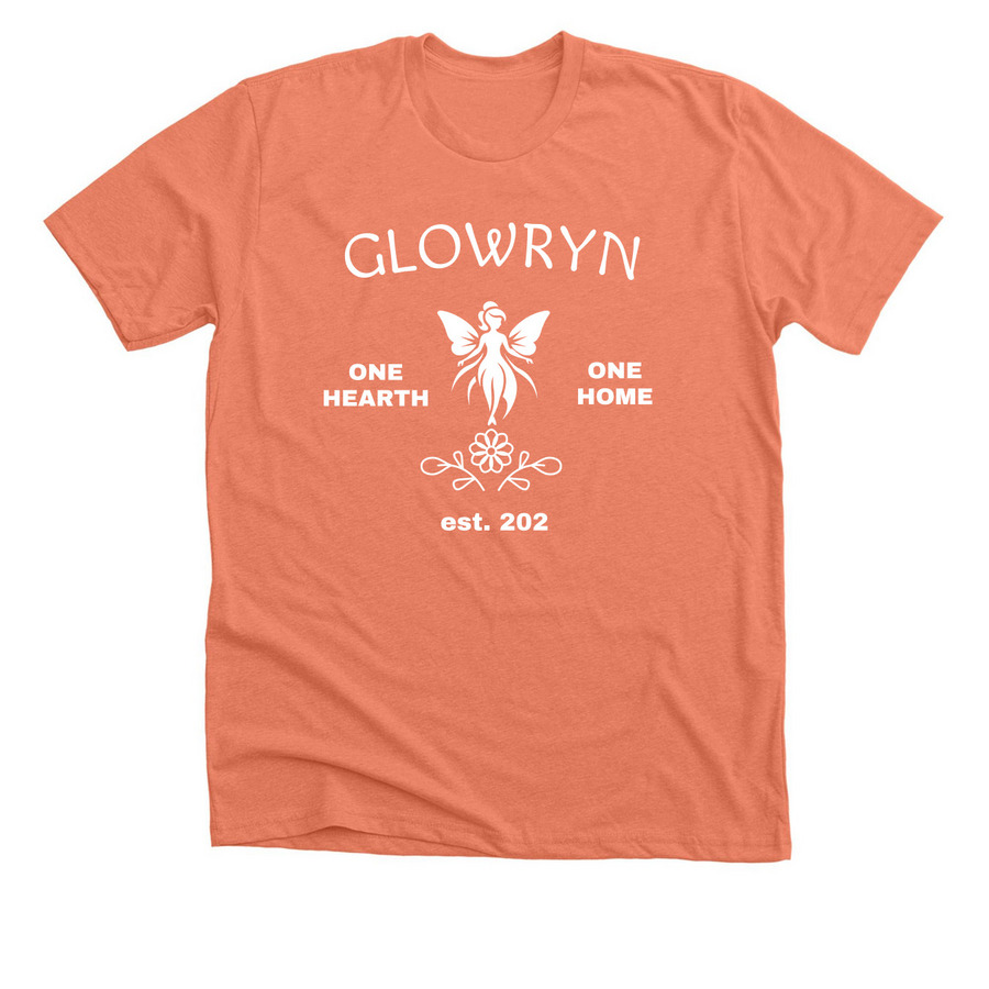 Glowryn Spirit Wear, a Heather Sunset Premium Unisex Tee