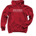 Never Giving Up, a Cardinal Red Pullover Hoodie
