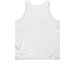 Lazy Bear Script Tank, a White Classic Unisex Tank Top (back-view)