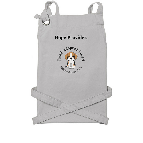 Ridglan Rescue 2026 Apron, a Silver Cotton Canvas Pocket Apron