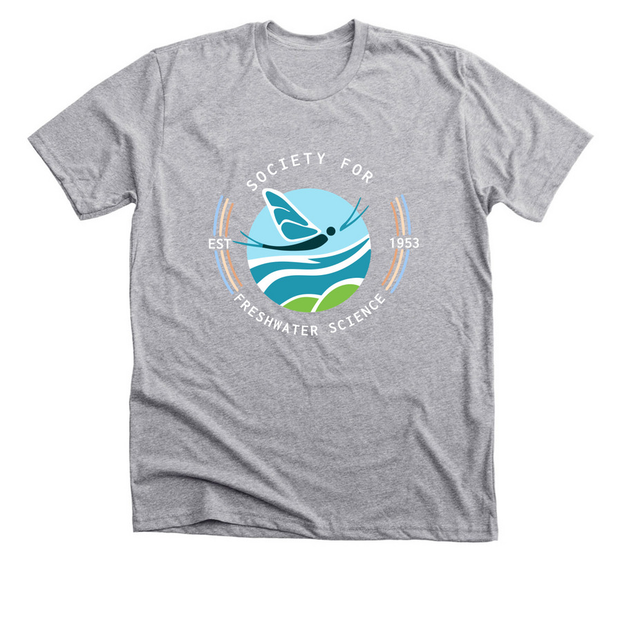 Society For Freshwater Science, a Athletic Heather Premium Unisex Tee