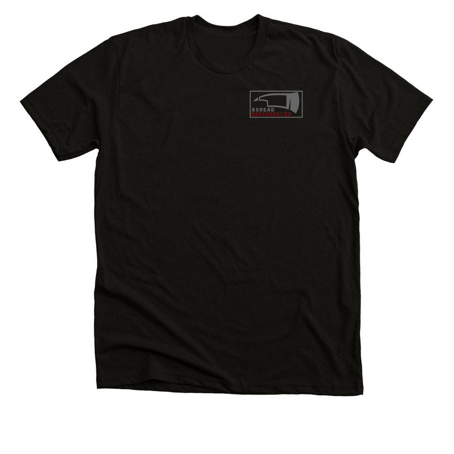 Act Like Men, a Black Heather Premium Unisex Tee