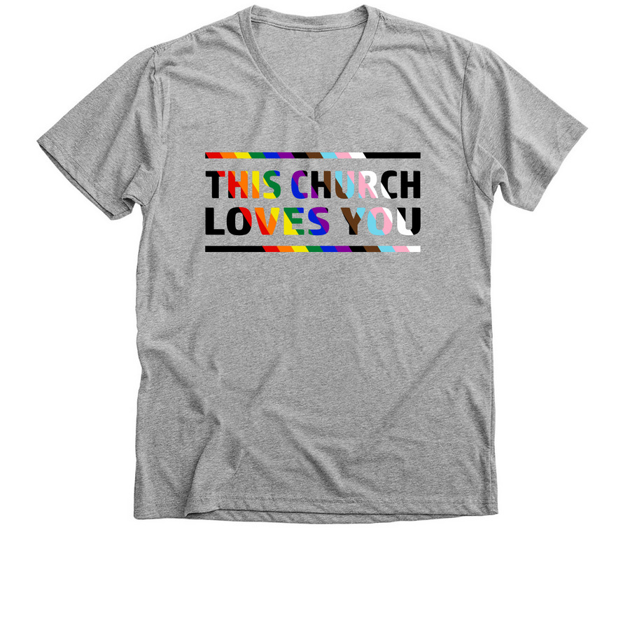 WUMC Inclusion 2026, a Athletic Heather Premium V-Neck Tee