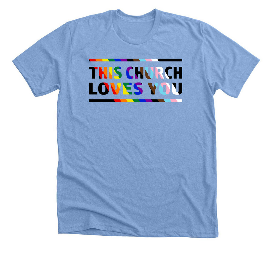 WUMC Inclusion 2026, a Heather Carolina Blue Premium Unisex Tee