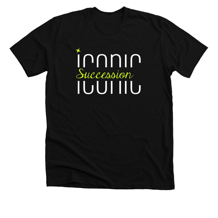 Iconic Succession, a Solid Black Blend Premium Unisex Tee