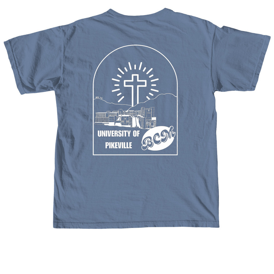 BCM Shirt / Sweater Design, a Blue Jean Comfort Colors Unisex Tee (back-view)