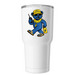 Dancing Camp Bear, a White Insulated Tumbler