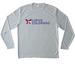 Lupus Colorado Activewear, a Silver Unisex Performance Long Sleeve Tee