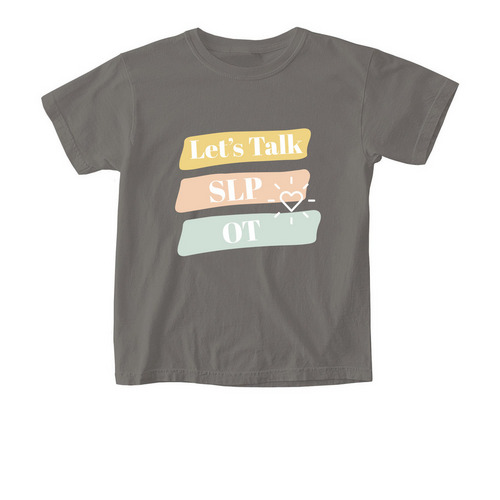 Let's Talk Apparel, a Grey Comfort Colors Youth Tee