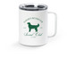Golden Retriever Social Club Mug, a White Stainless Steel Travel Mug