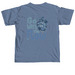 Go with the Flow, a Blue Jean Comfort Colors Unisex Tee (back-view)