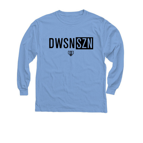 DWSN SZN, a Carolina Blue Youth Long Sleeve Tee
