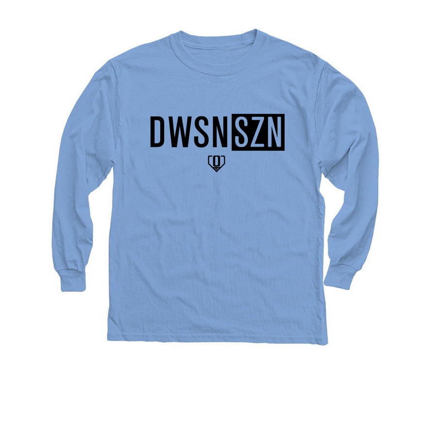 DWSN SZN, a Carolina Blue Youth Long Sleeve Tee