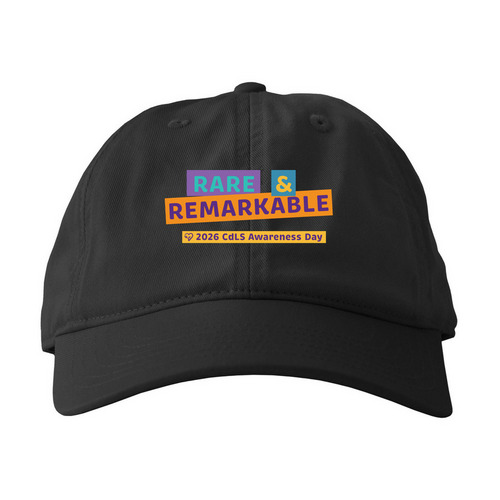2026 CdLS Awareness Day Baseball Cap, a Black Printed Eco Baseball Cap