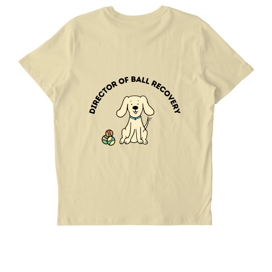 Director of Ball Recovery, a Butter Stanley/Stella Unisex Crafter Tee (back-view)
