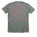 Team Miles for Margaret Shirt, a Deep Heather Premium Unisex Tee (back-view)