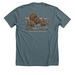 Turkey Tee, a Heather Slate Premium Unisex Tee (back-view)